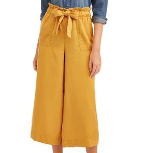 NWT Time and Tru Wide Leg Crop Pant Relaxed Fit Sz S (4-6)